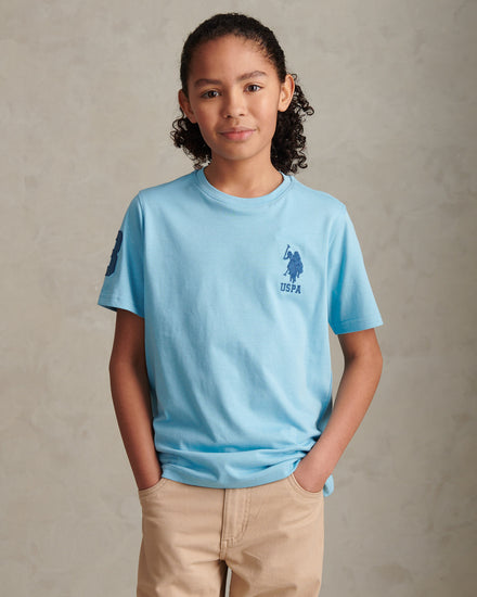 Boys Player 3 T-Shirt Air Blue