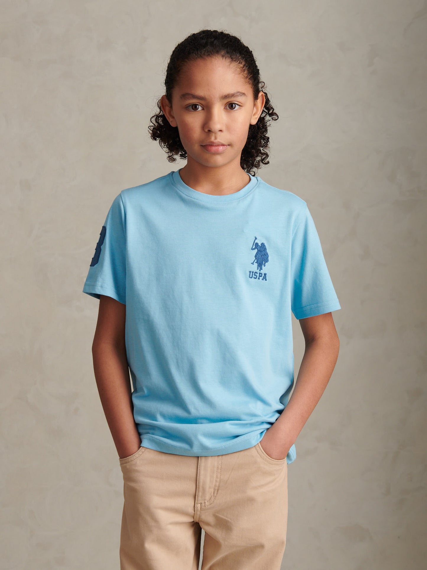 Boys Player 3 T-Shirt Air Blue