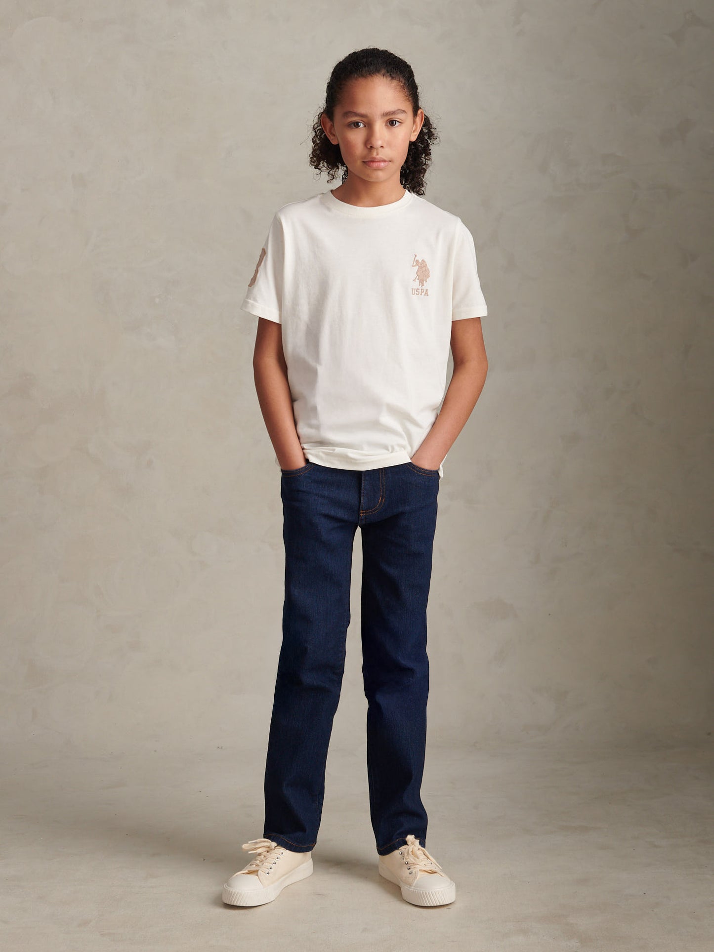 Boys Player 3 T-Shirt Whisper White