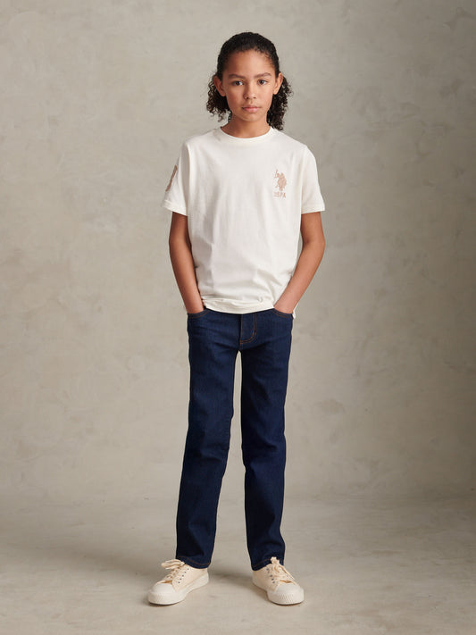 Boys Player 3 T-Shirt Whisper White