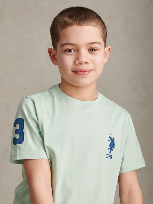 Boys Player 3 T-Shirt Aqua Foam