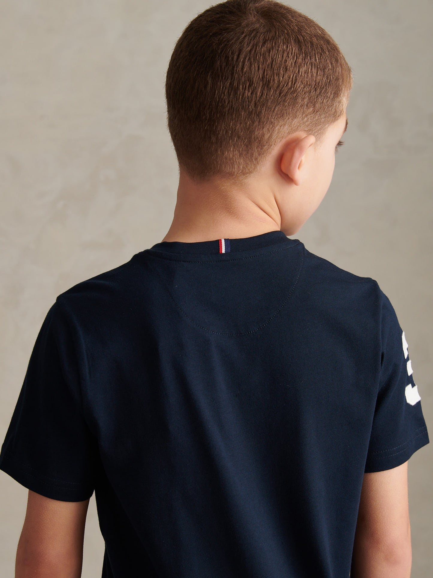 Boys Player 3 T-Shirt Dark Sapphire Navy / White DHM