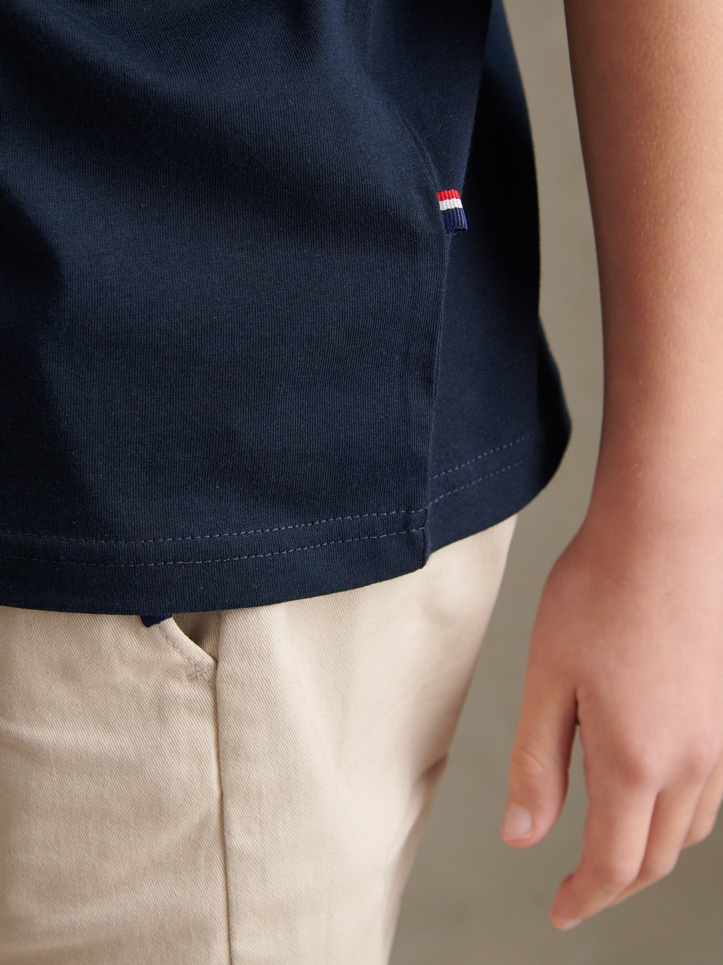 Boys Player 3 T-Shirt Dark Sapphire Navy / White DHM