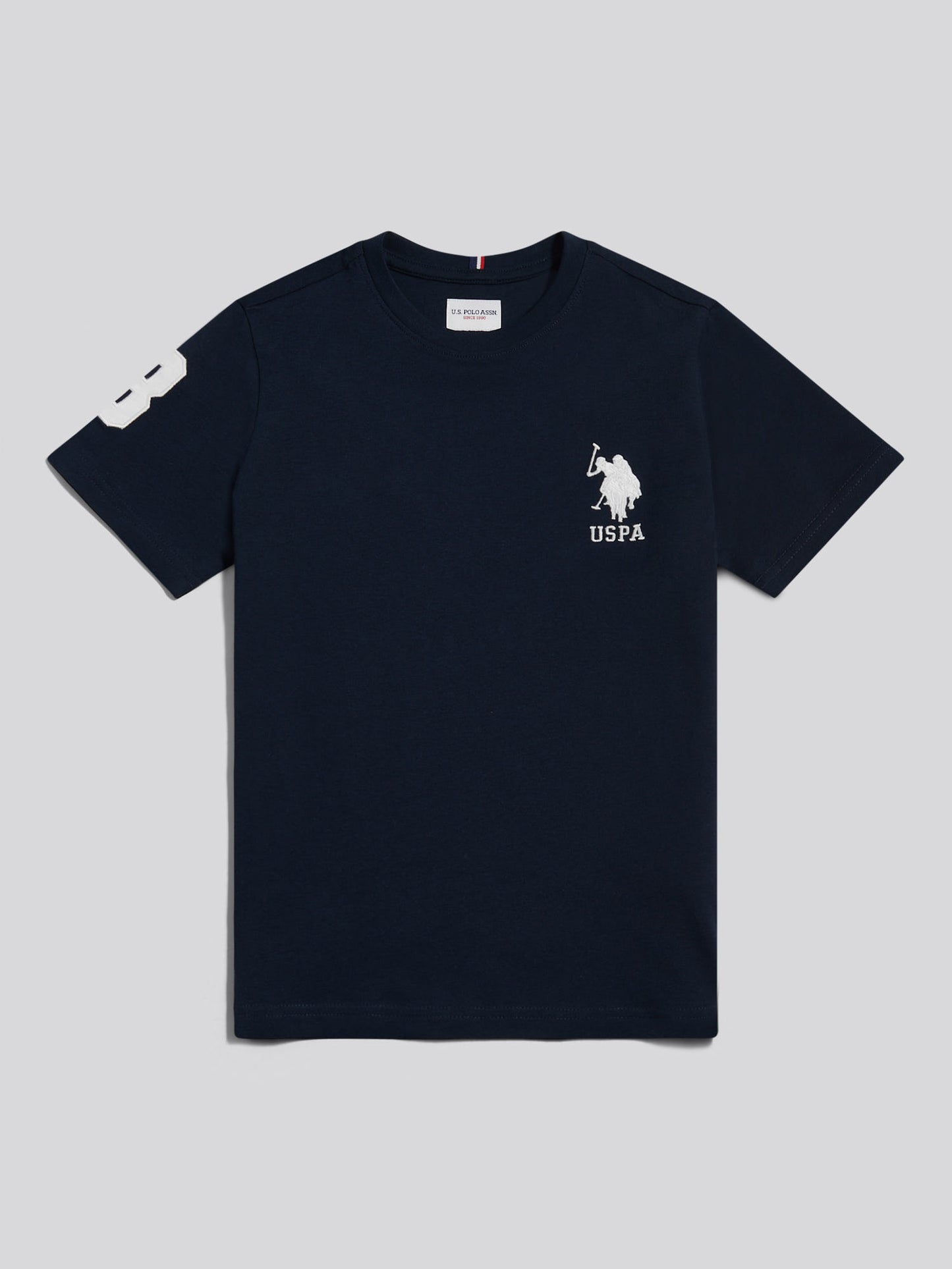 Boys Player 3 T-Shirt Dark Sapphire Navy / White DHM