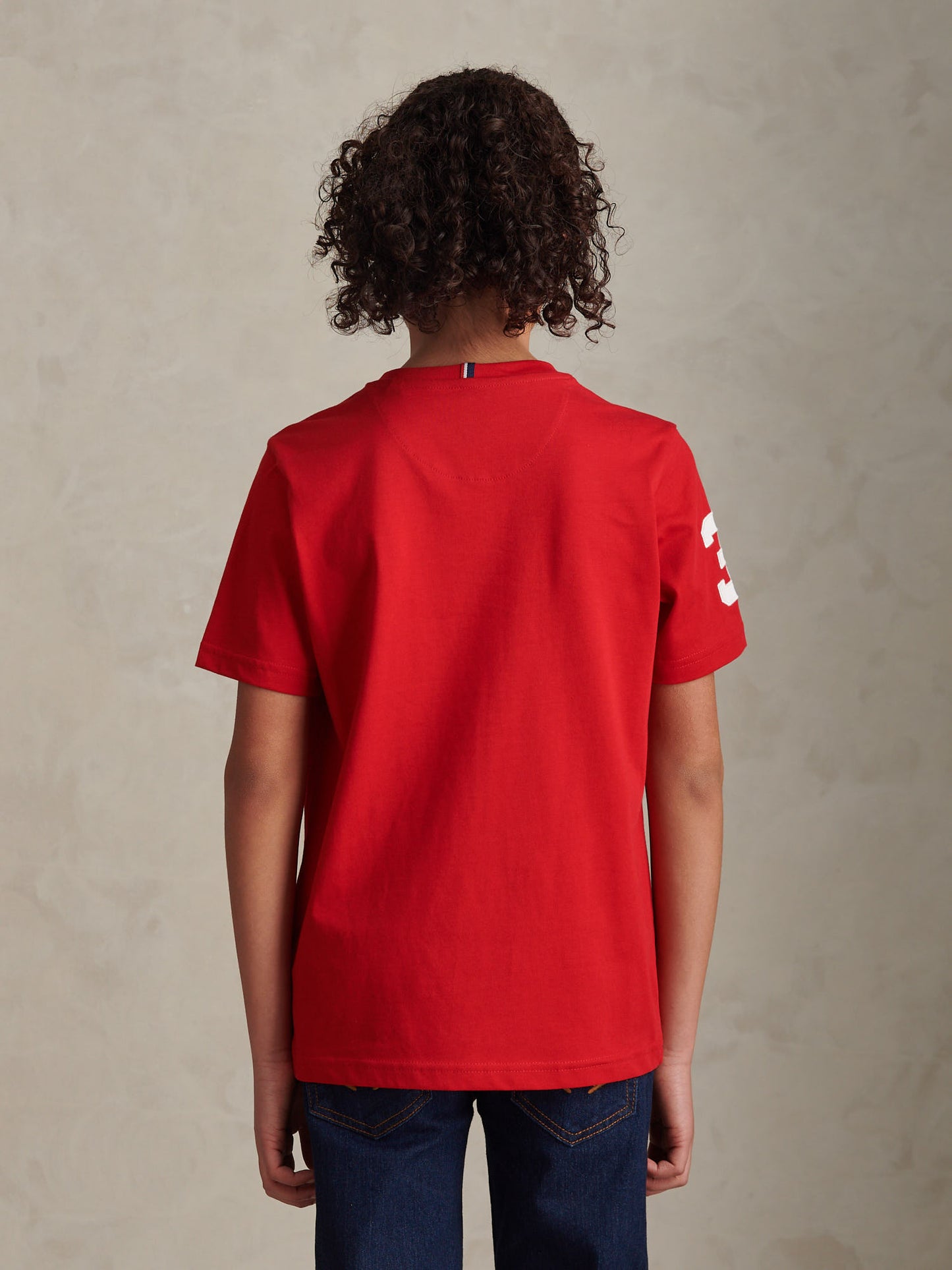 Boys Player 3 T-Shirt Black Haute Red DHM