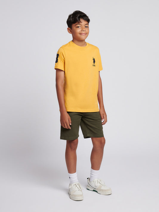 Boys Player 3 T-Shirt in Golden Apricot