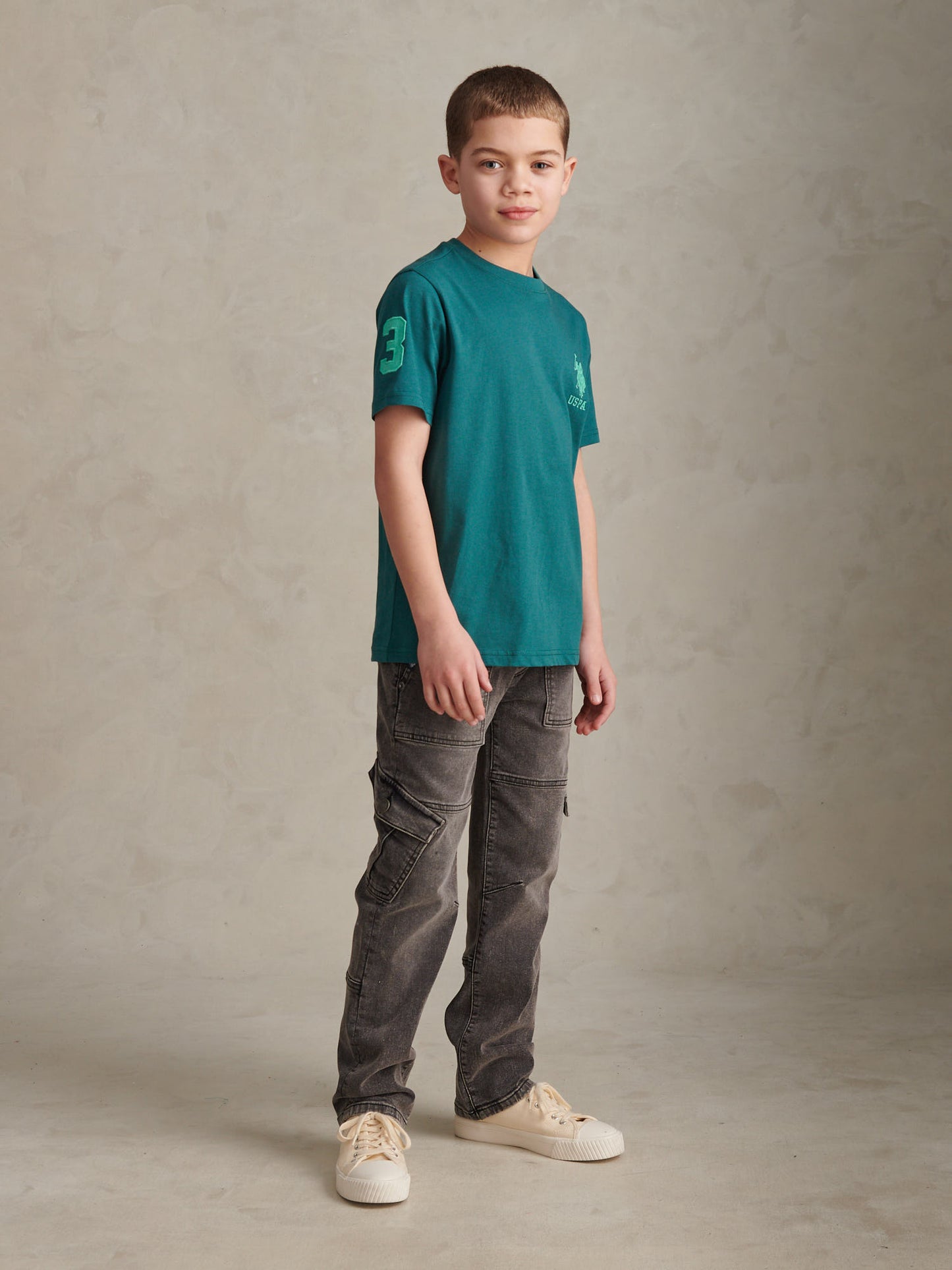 Boys Player 3 T-Shirt Mediterranea