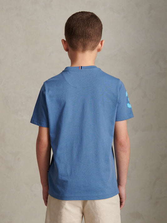 Boys Player 3 T-Shirt Blue Horizon / Air Blue DHM