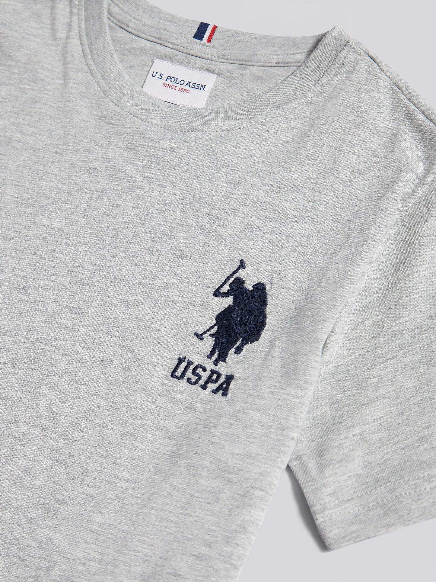 Boys Player 3 T-Shirt in Mid Grey Marl