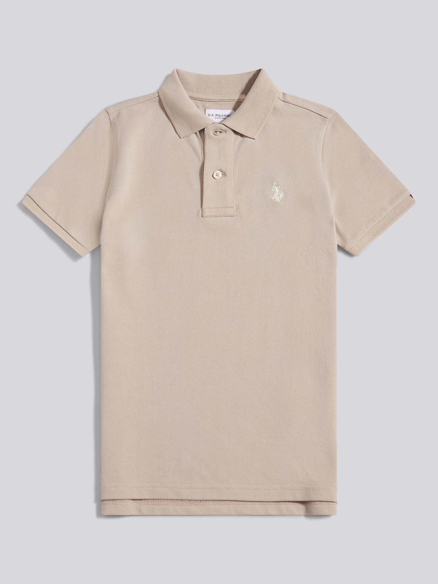 Boys Double Horsemen Polo Shirt in Atmosphere