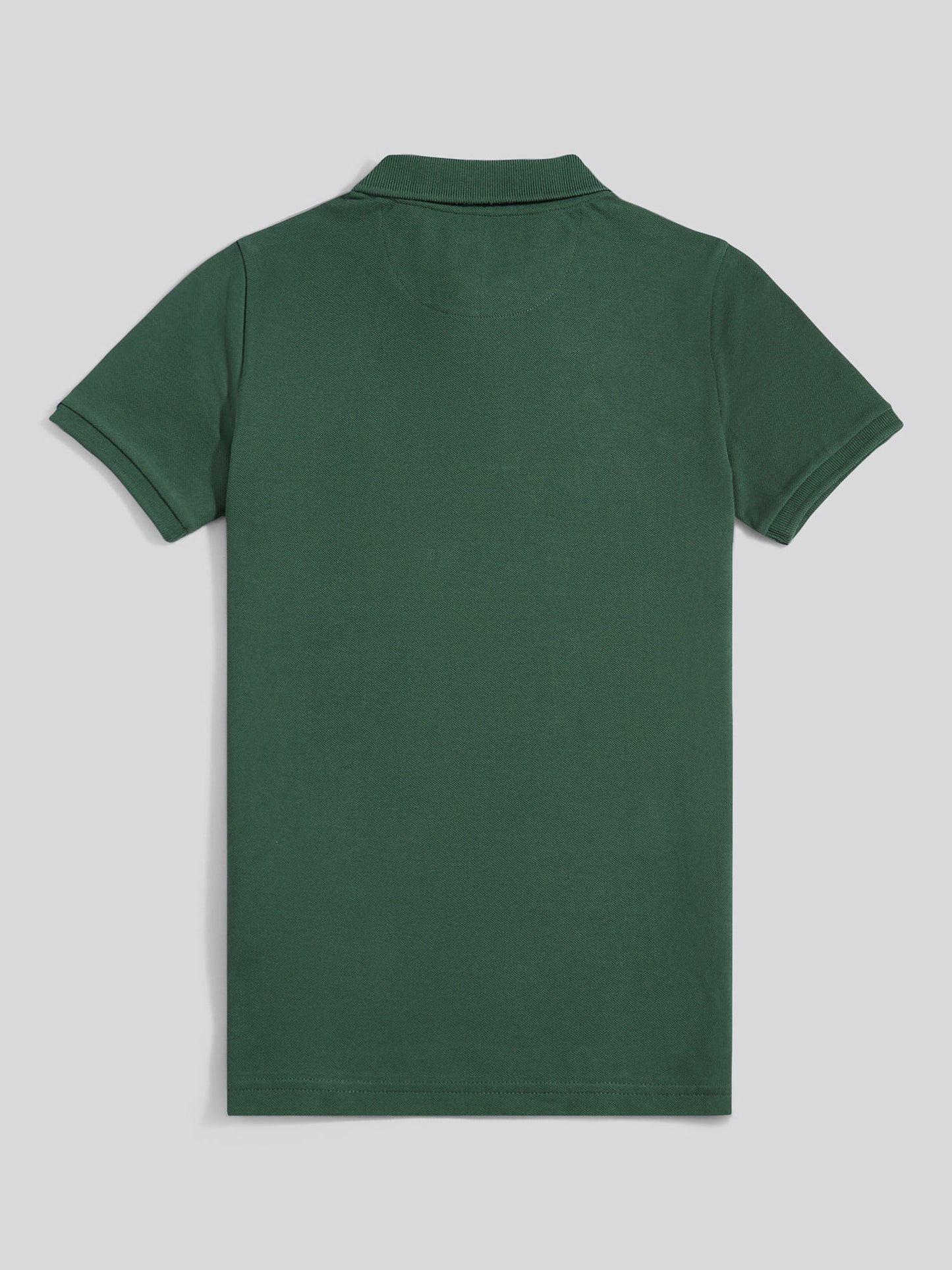 Boys Double Horsemen Polo Shirt in Pineneedle