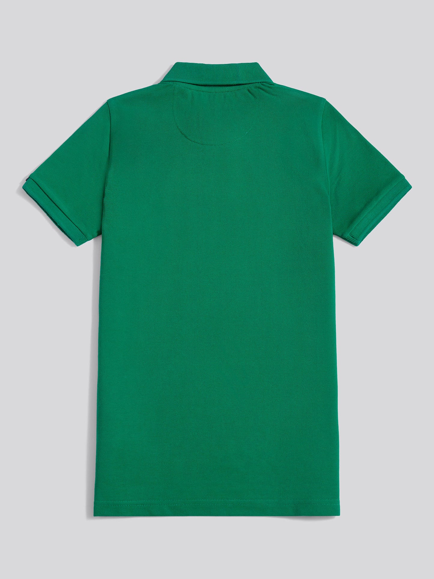 Boys Double Horsemen Polo Shirt in Lush Meadow