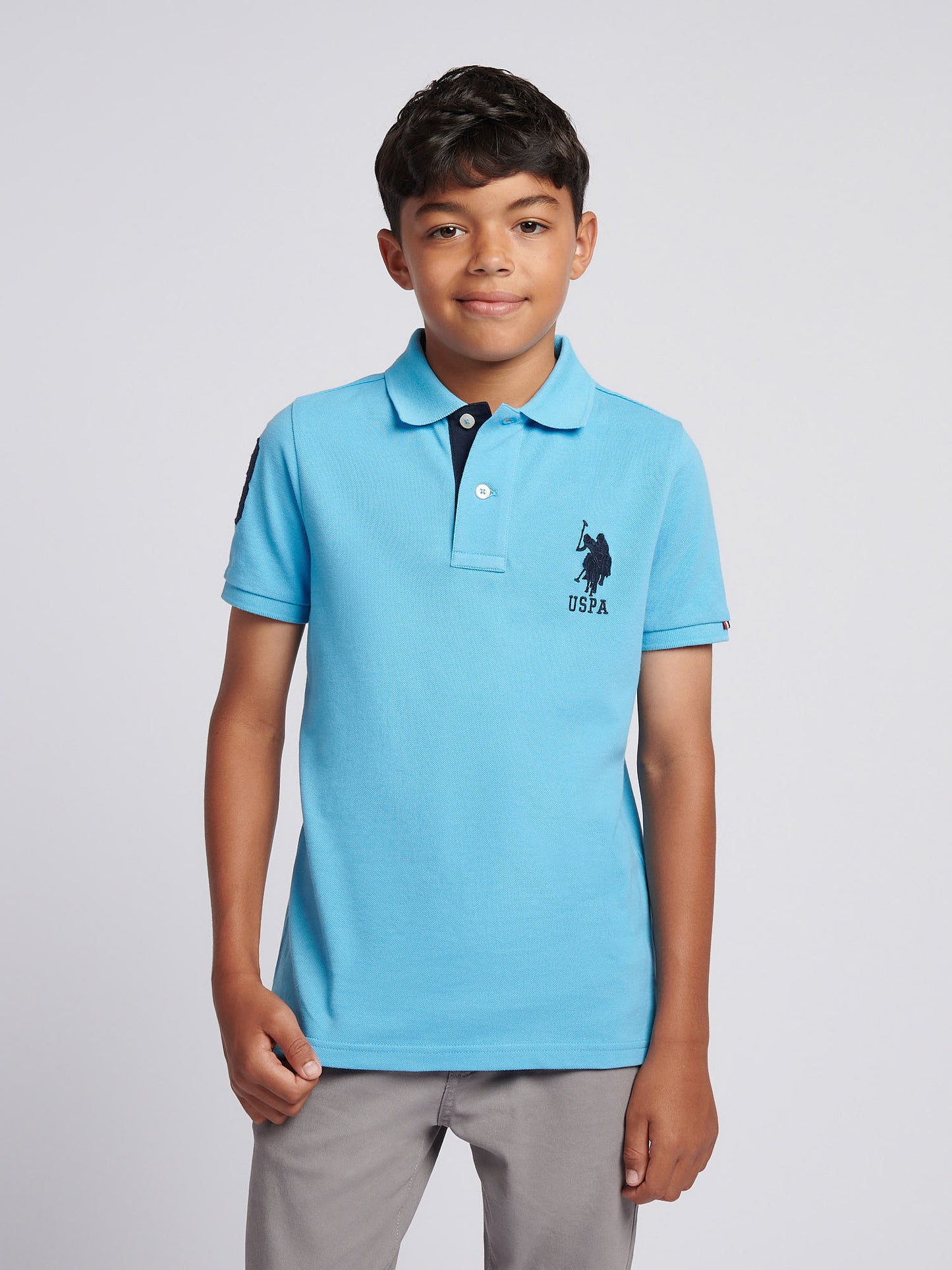Boys Player 3 Polo Shirt in Heritage Blue