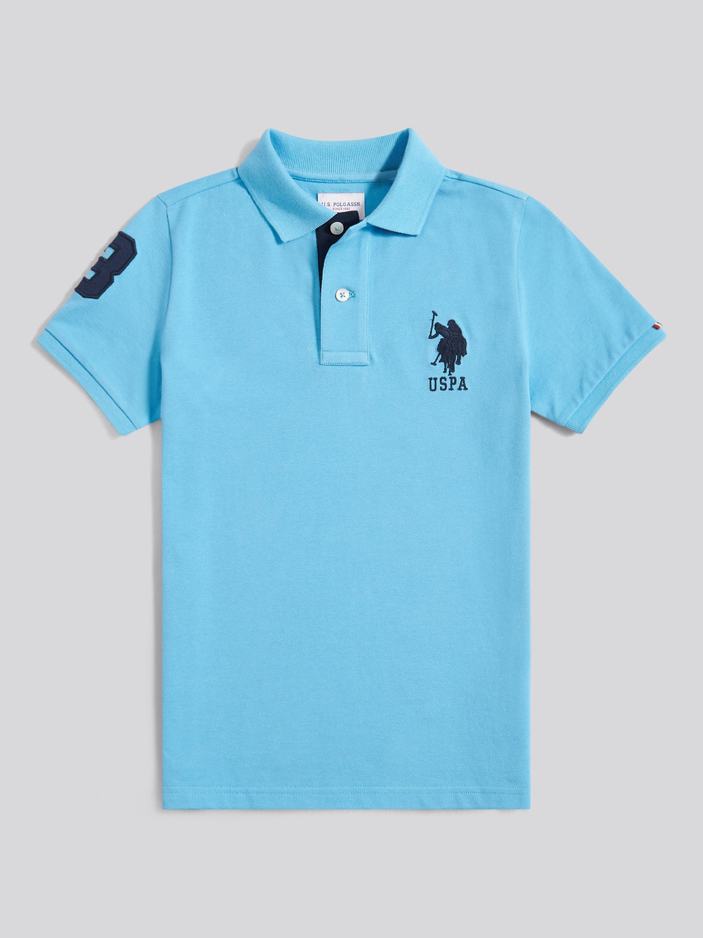 Boys Player 3 Polo Shirt in Heritage Blue
