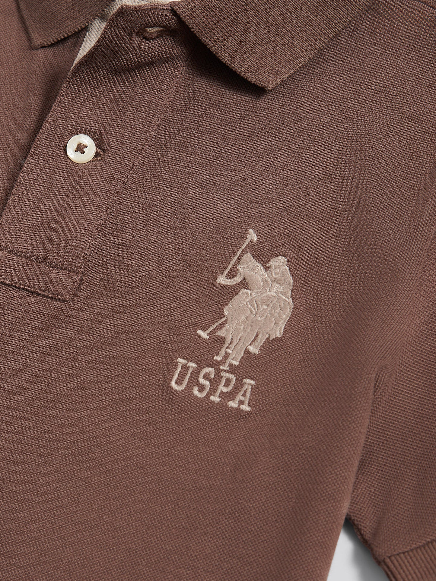 Boys Player 3 Polo Shirt in Chocolate Martini