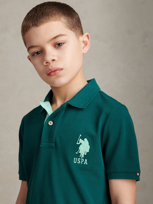 Boys Player 3 Polo Shirt Mediterranea