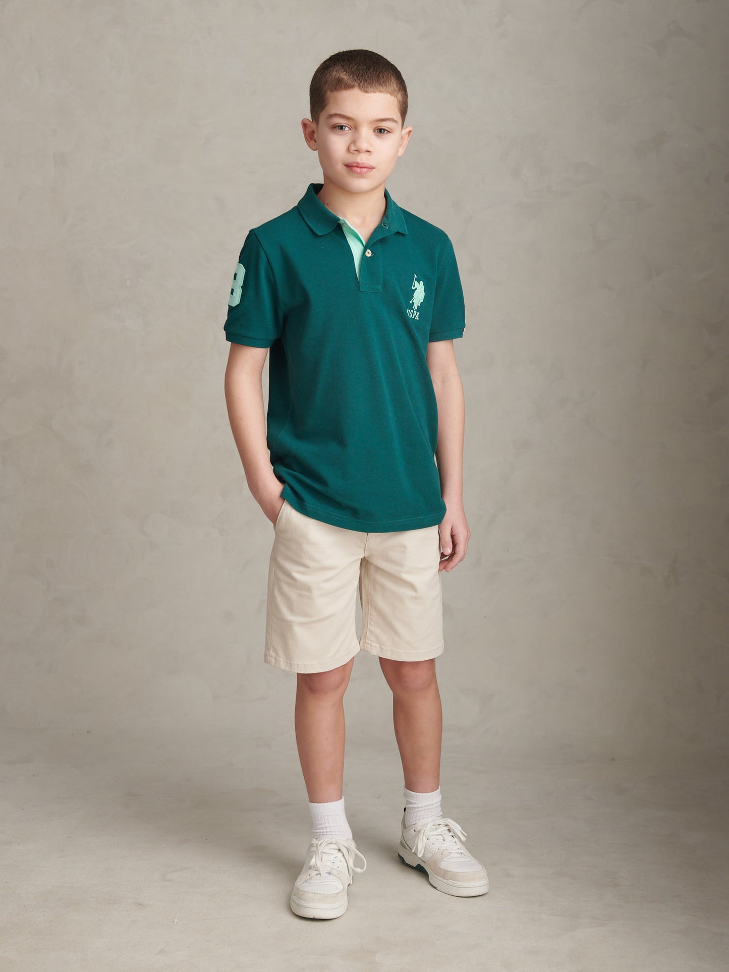 Boys Player 3 Polo Shirt Mediterranea