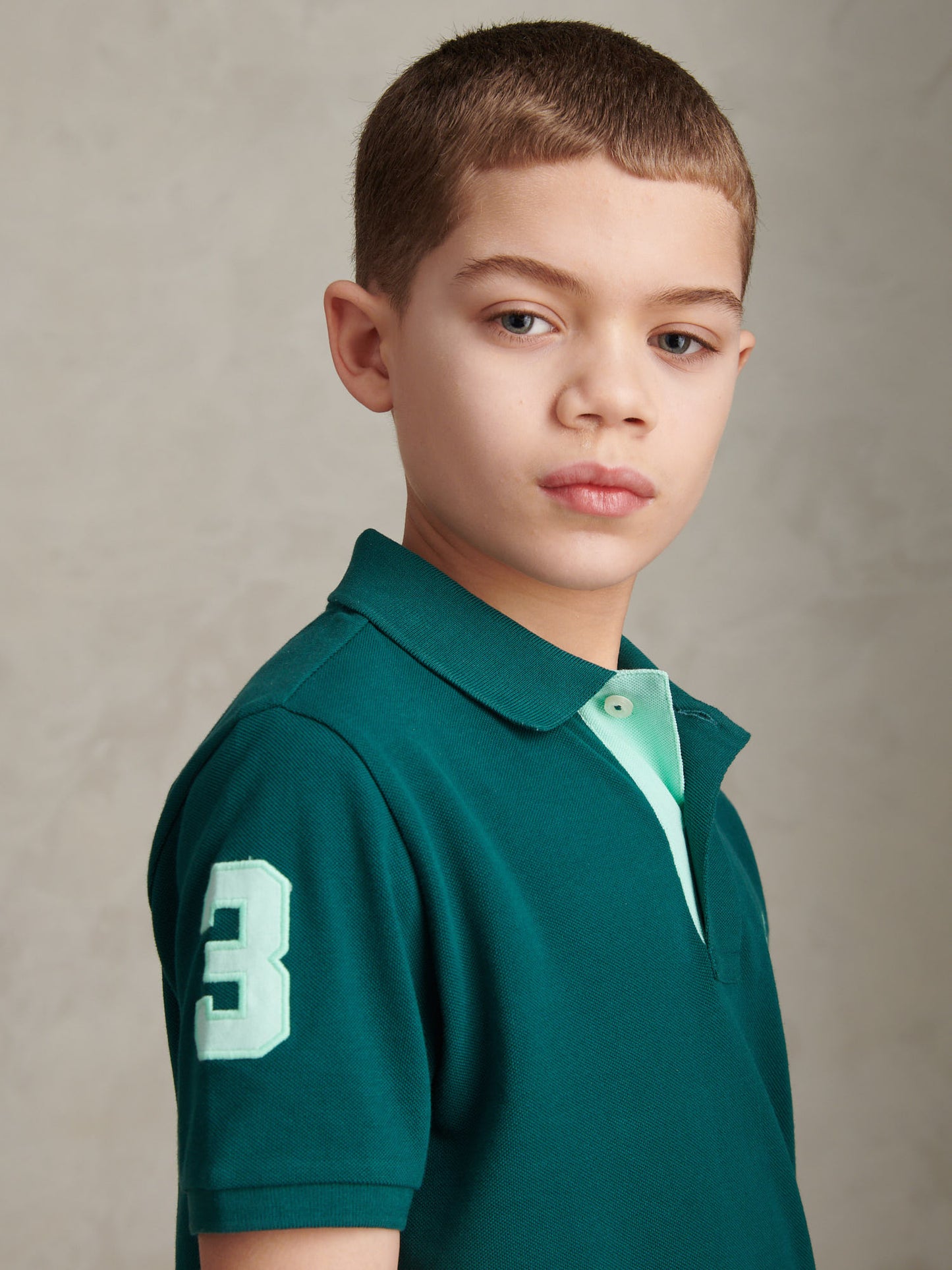 Boys Player 3 Polo Shirt Mediterranea