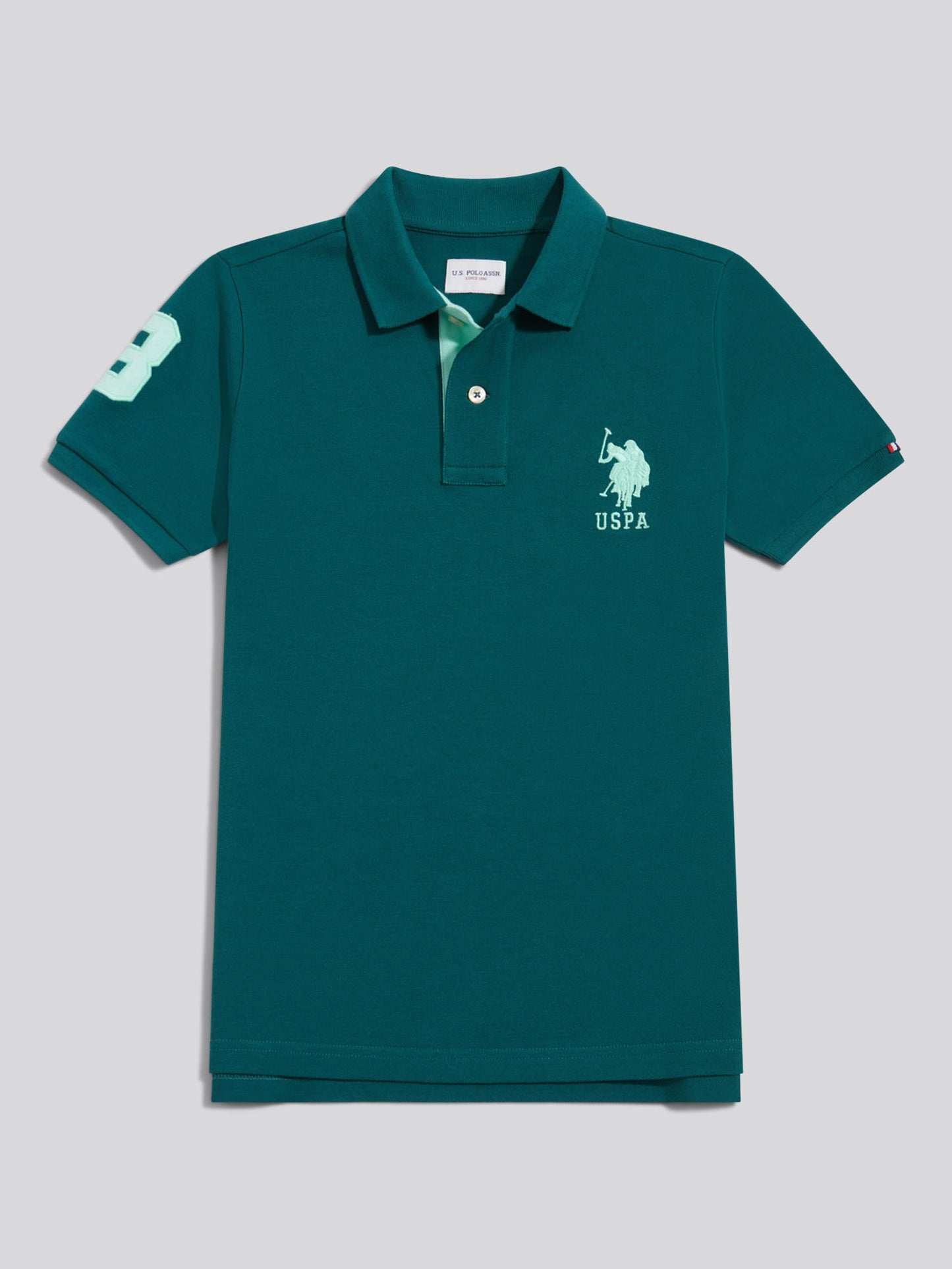 Boys Player 3 Polo Shirt Mediterranea