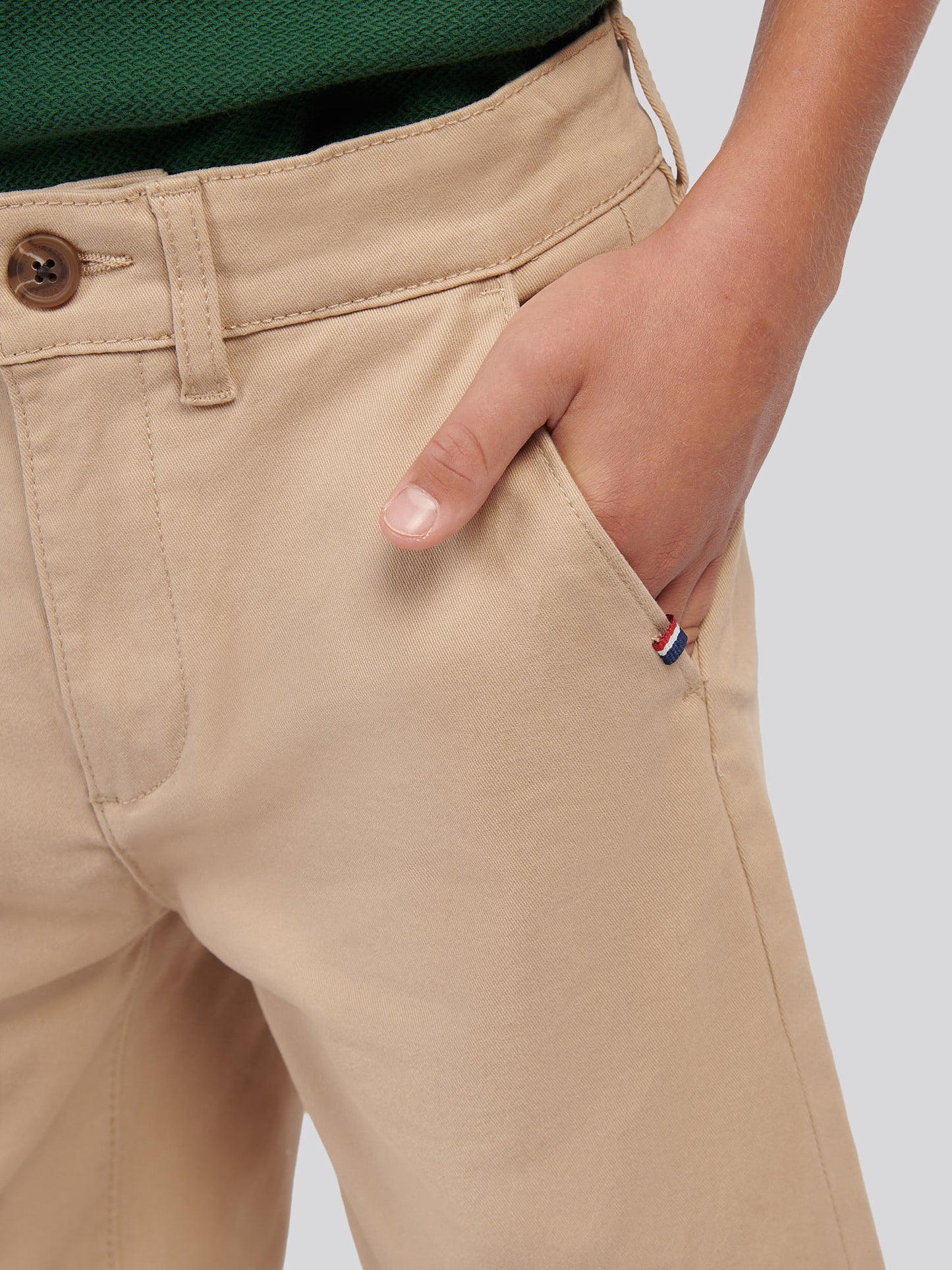Boys Classic Chino Short in Cornstalk