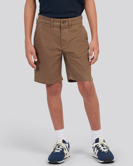 Boys Classic Chino Short in Shitake