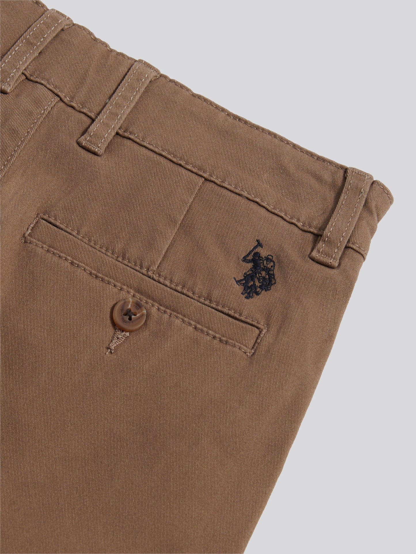 Boys Classic Chino Short in Shitake