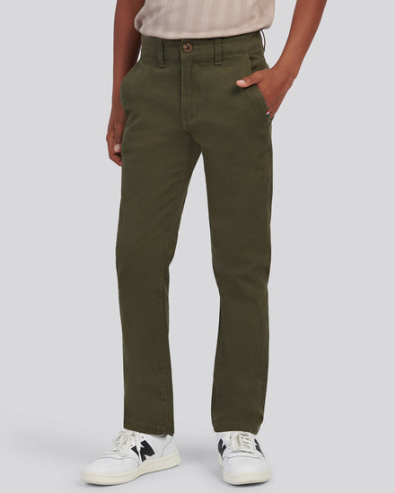 Boys Classic Chino in Forest Night