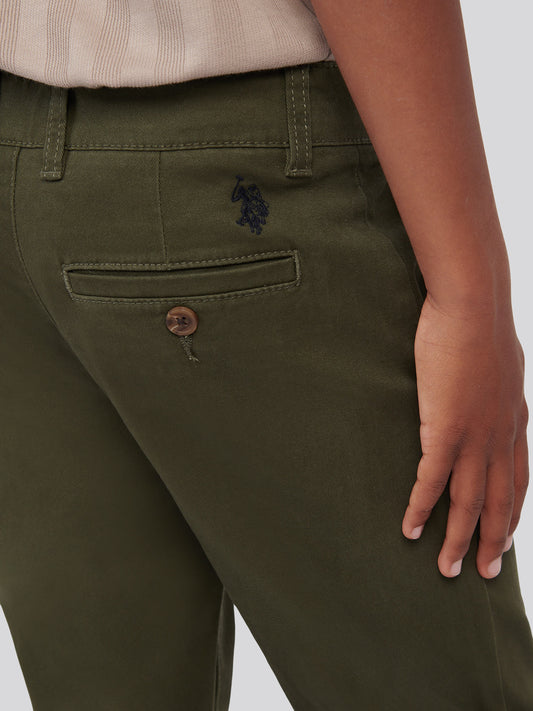 Boys Classic Chino in Forest Night