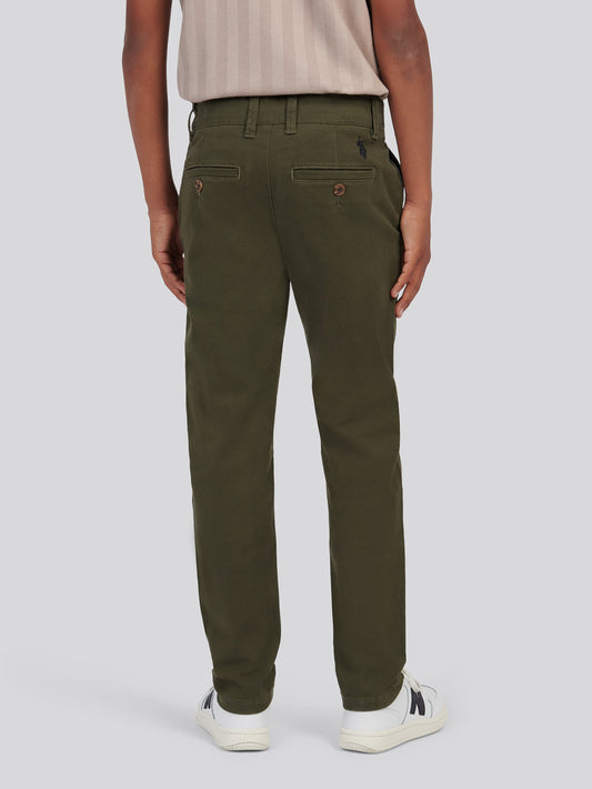 Boys Classic Chino in Forest Night