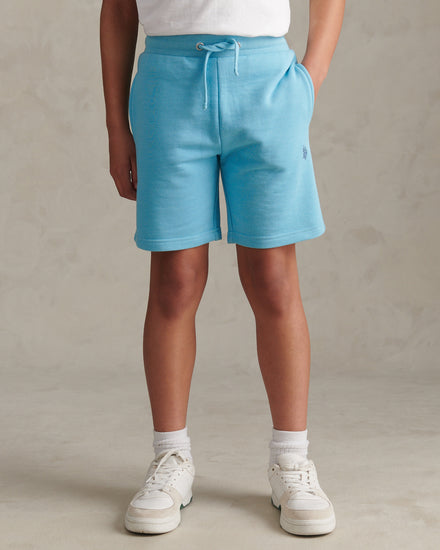 Boys Double Horsemen Sweat Shorts Air Blue