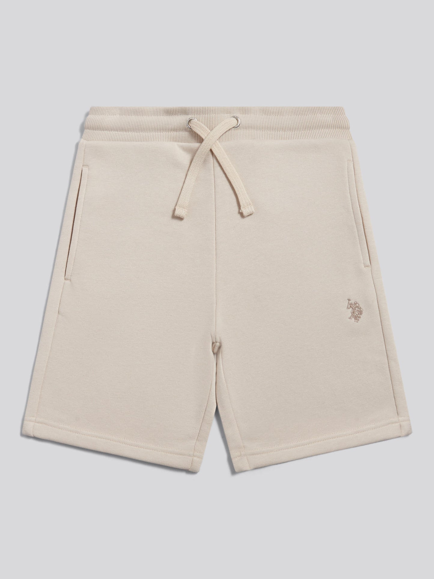 Boys Double Horsemen Sweat Shorts Beige