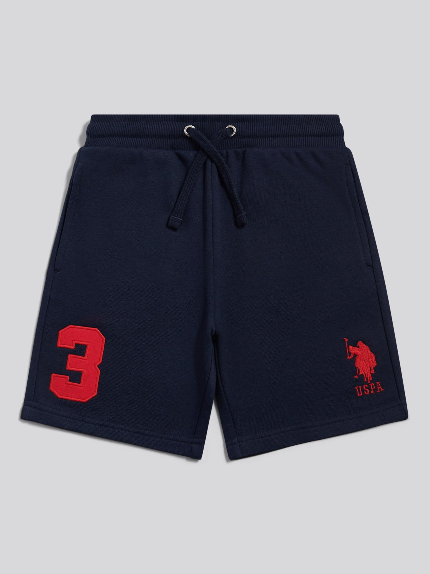 Boys Player 3 Sweat Shorts Dark Sapphire Navy / Haute Red DHM