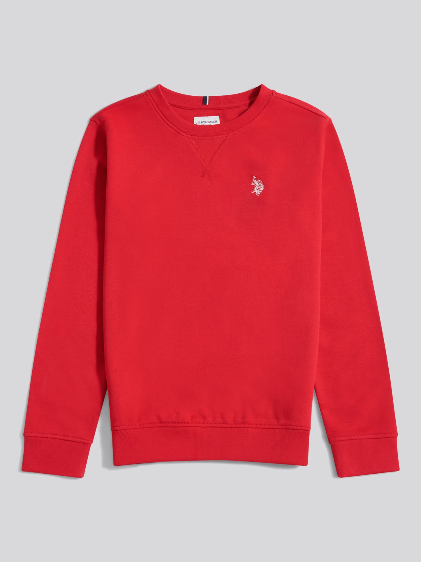 Boys Double Horsemen Crew in Haute Red