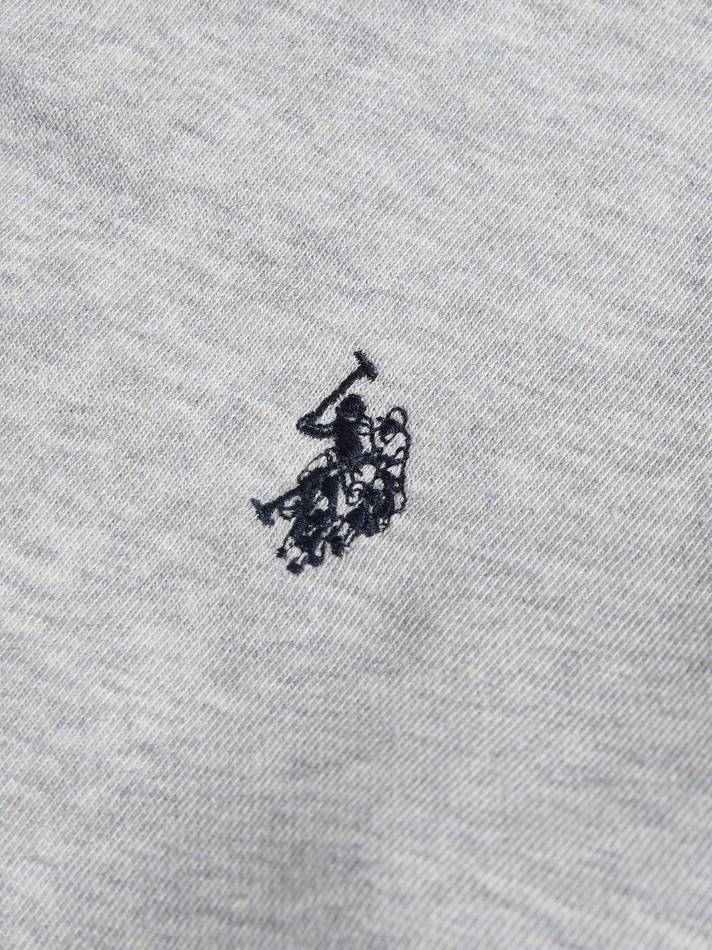 Boys Double Horsemen Crew in Mid Grey Marl