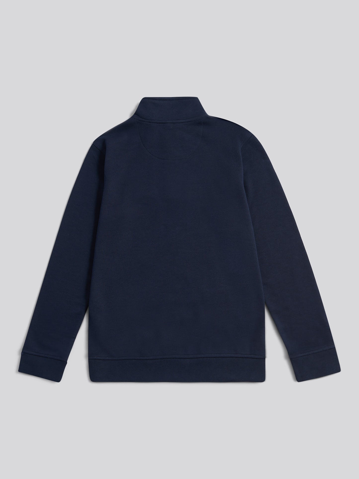 Boys Double Horsemen ¼ Zip in Dark Sapphire Navy / Haute Red DHM