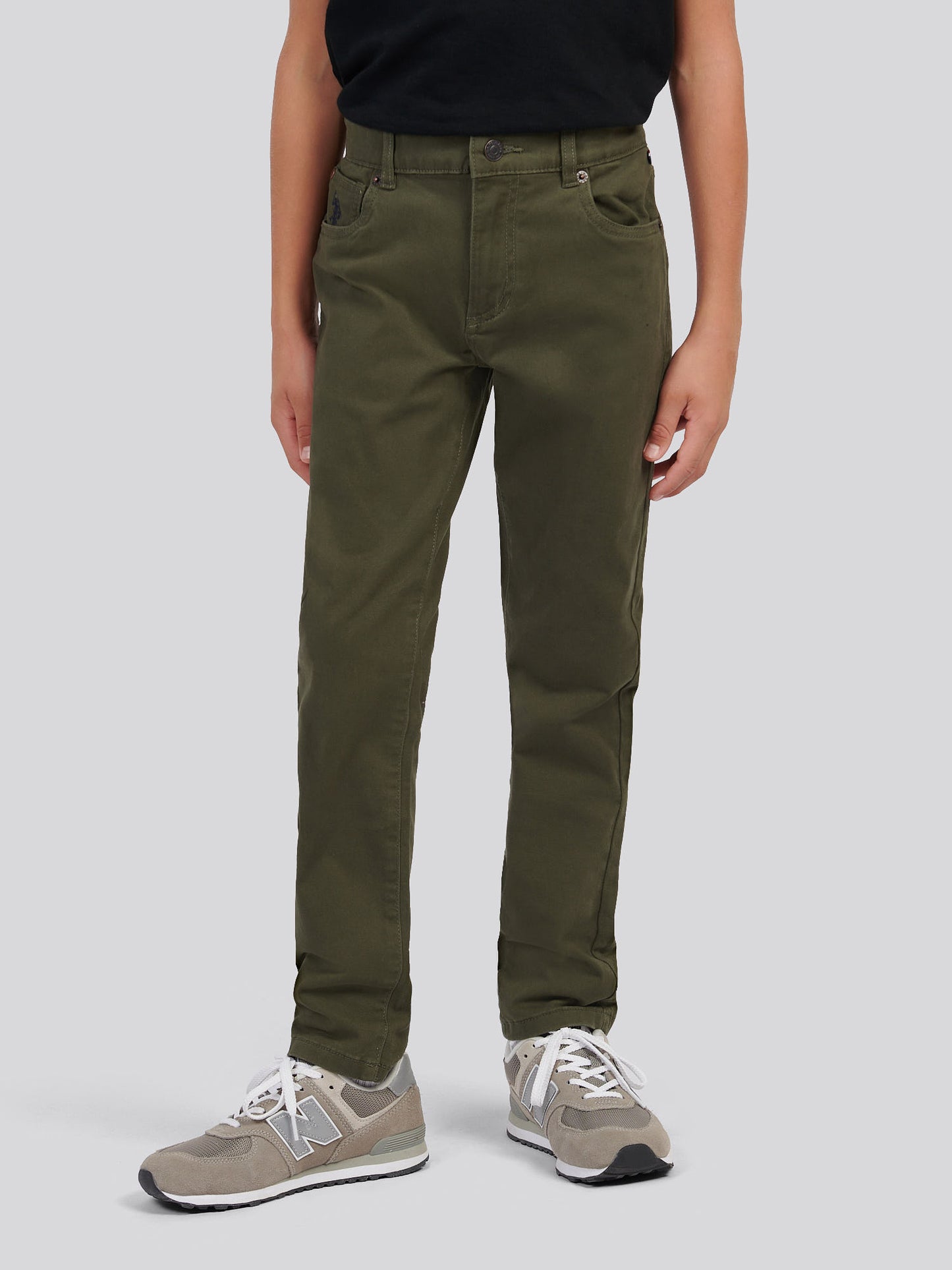Boys Core 5 Pocket Trouser in Forest Night