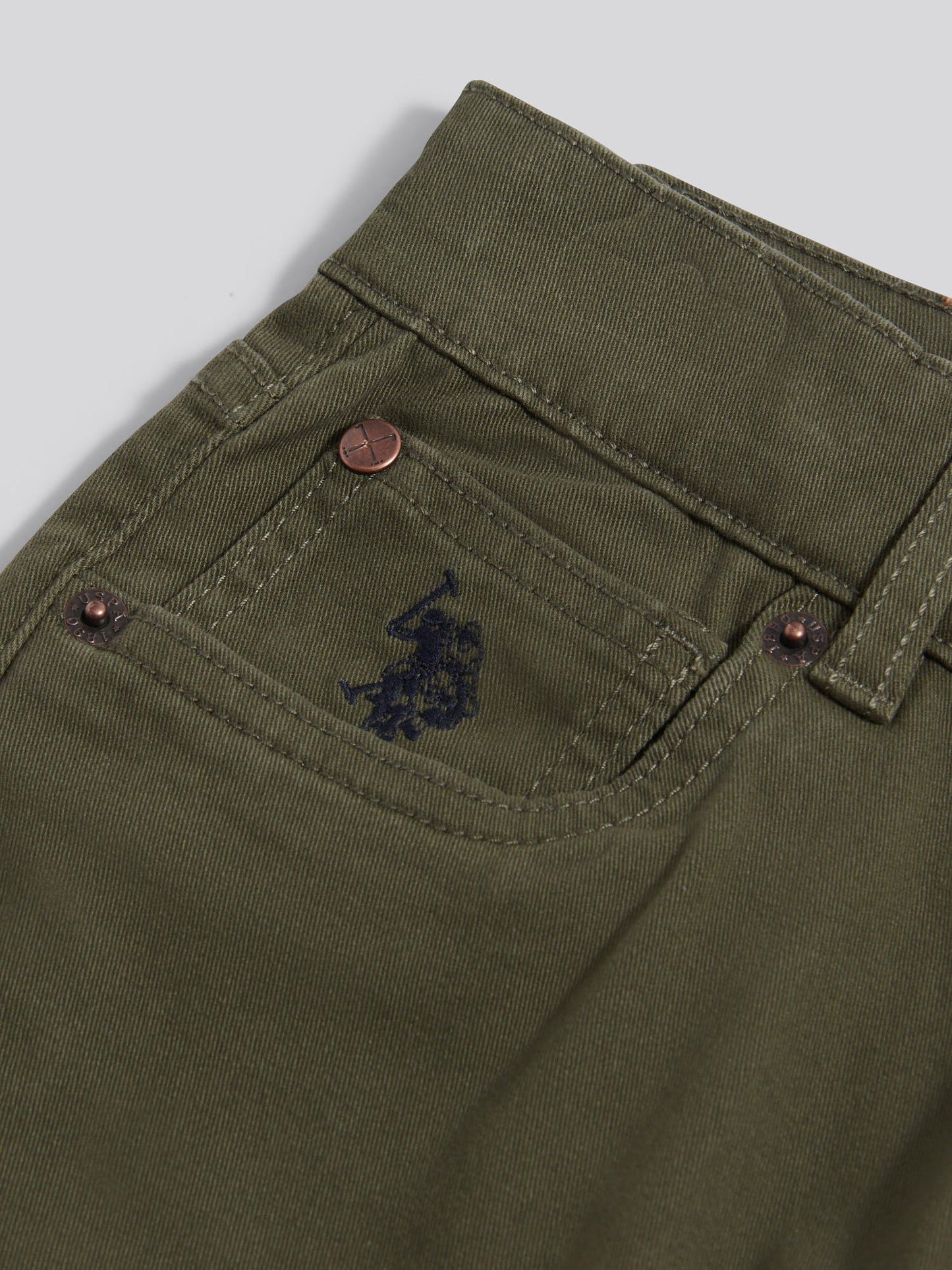 Boys Core 5 Pocket Trouser in Forest Night