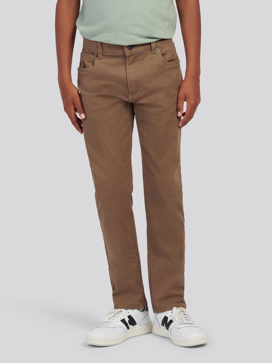Boys Core 5 Pocket Trouser in Shitake