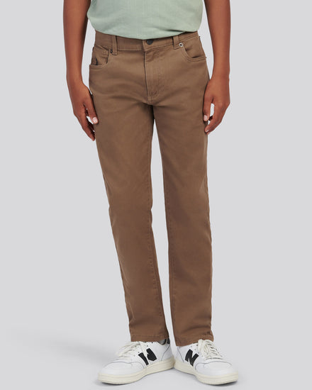 Boys Core 5 Pocket Trouser in Shitake
