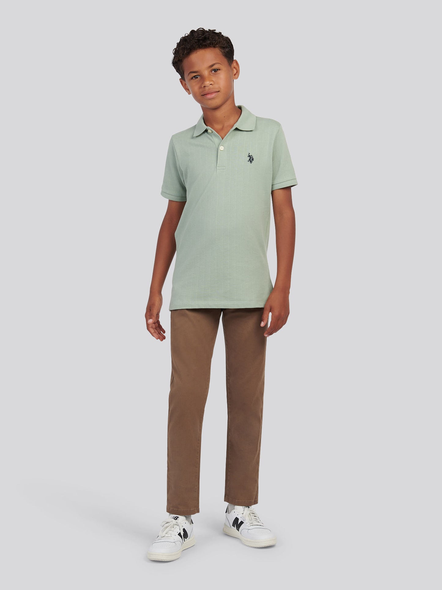 Boys Core 5 Pocket Trouser in Shitake