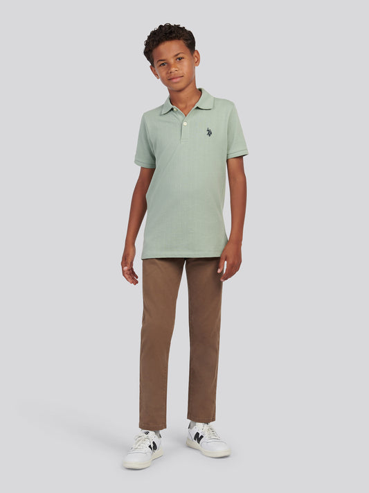 Boys Core 5 Pocket Trouser in Shitake