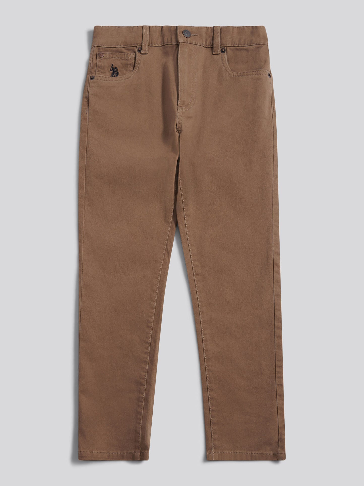Boys Core 5 Pocket Trouser in Shitake