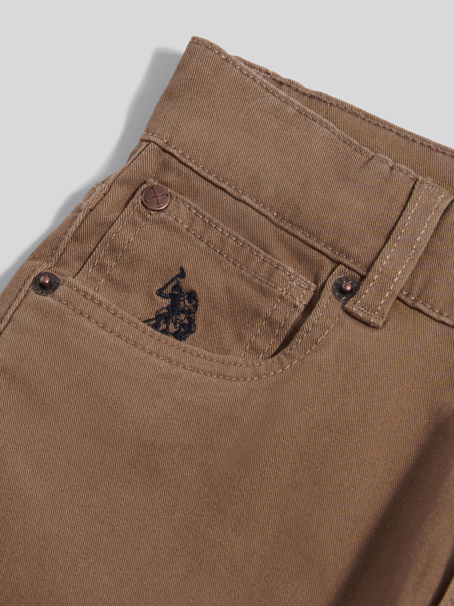 Boys Core 5 Pocket Trouser in Shitake