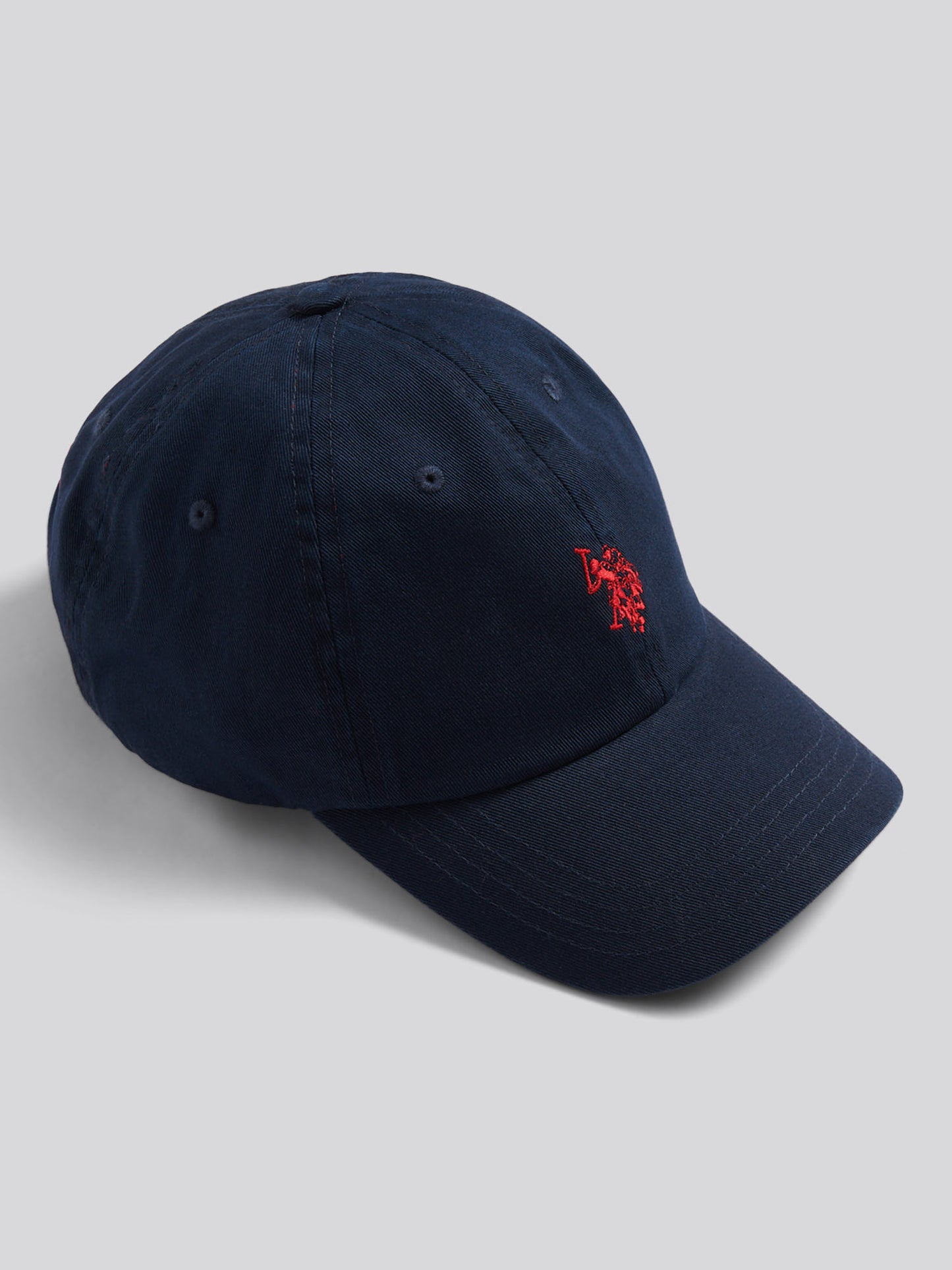 Boys Washed Outline Logo Cap Dark Sapphire Navy / Haute Red DHM
