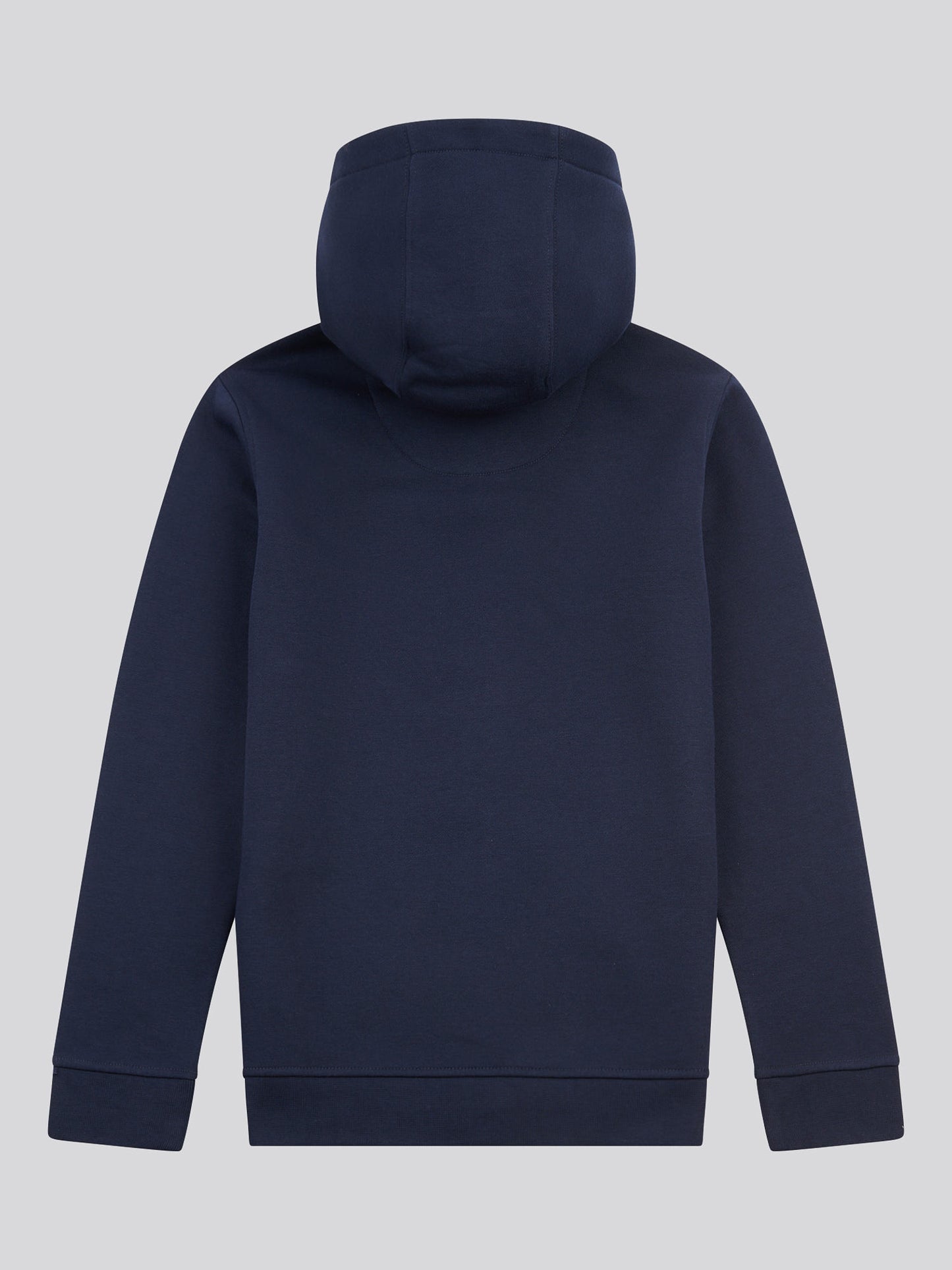 Boys Double Horsemen Zip Hoodie in Dark Sapphire Navy / Haute Red DHM