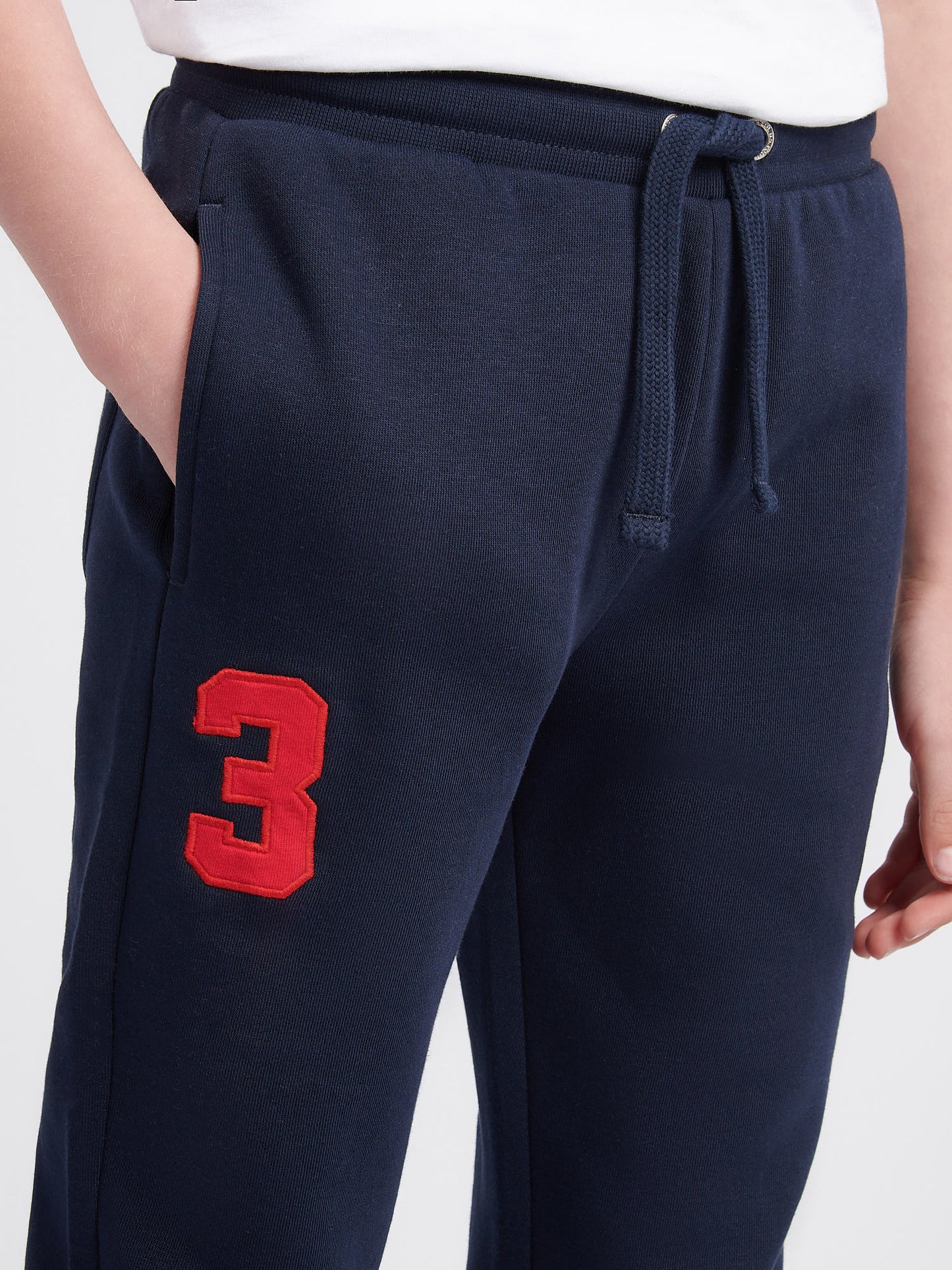 Boys Player 3 Jogger in Dark Sapphire Navy / Haute Red DHM