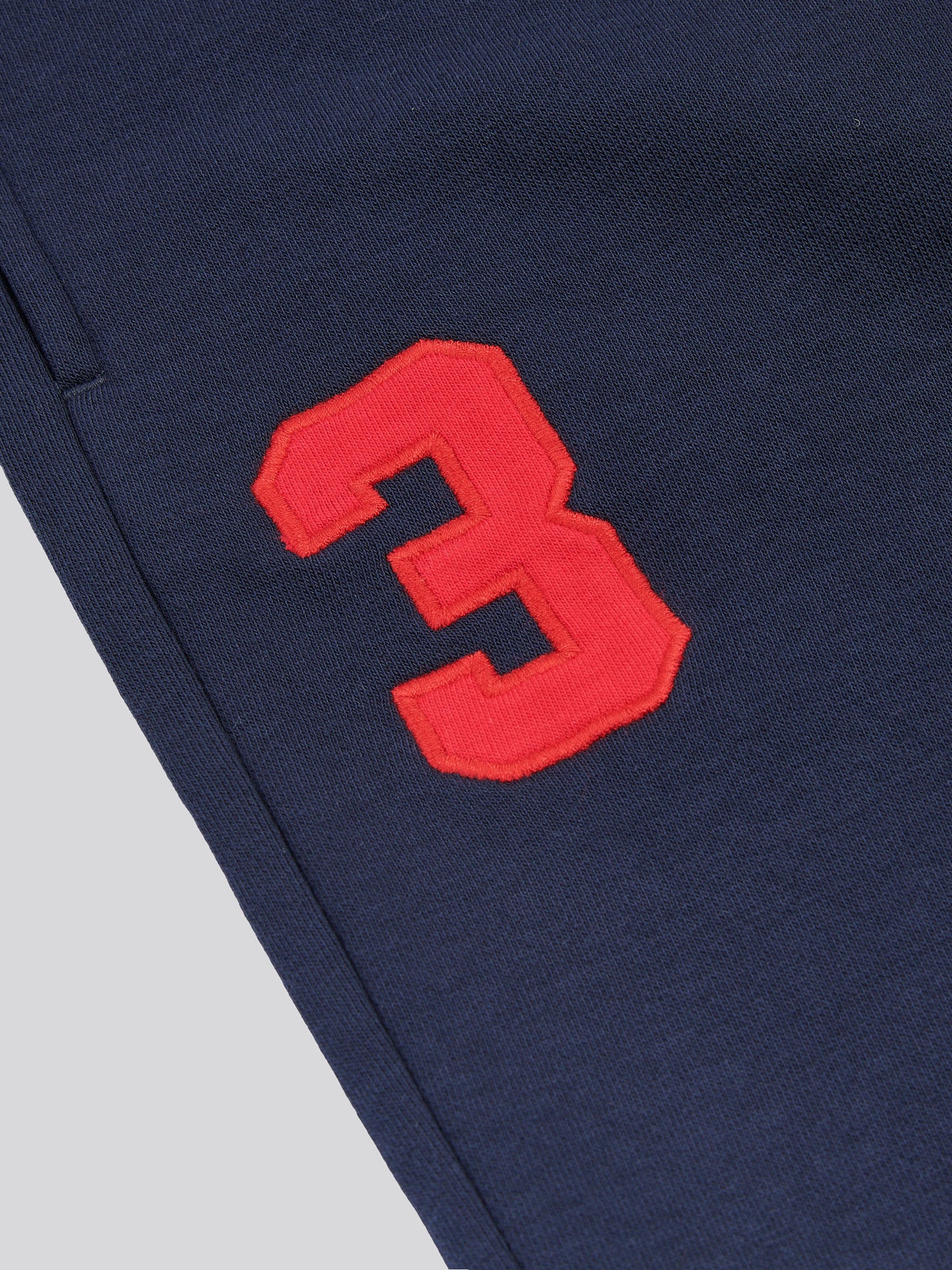 Boys Player 3 Jogger in Dark Sapphire Navy / Haute Red DHM