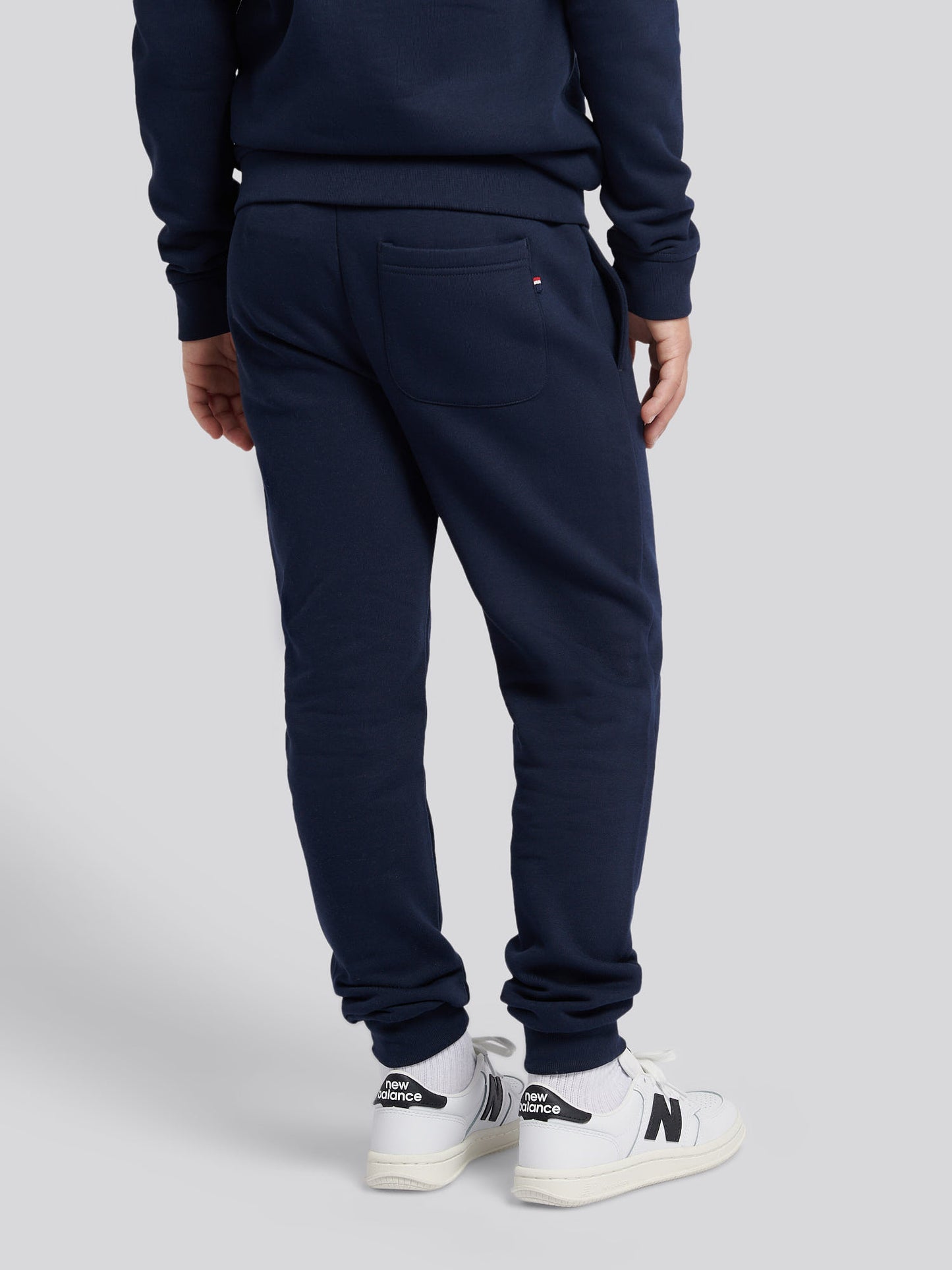 Boys Double Horsemen Jogger in Dark Sapphire Navy / Haute Red DHM