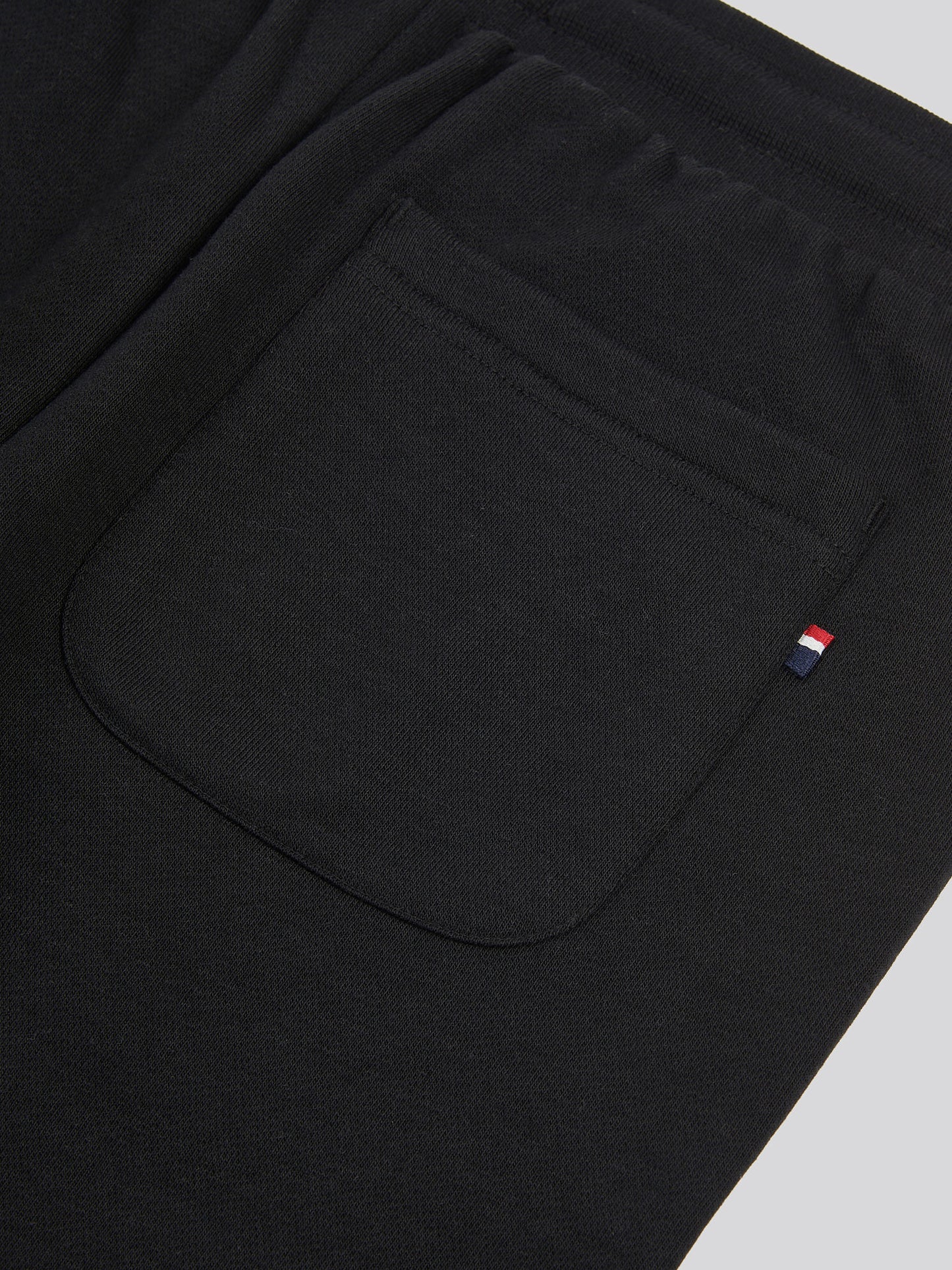 Boys Double Horsemen Jogger in Black Bright White DHM