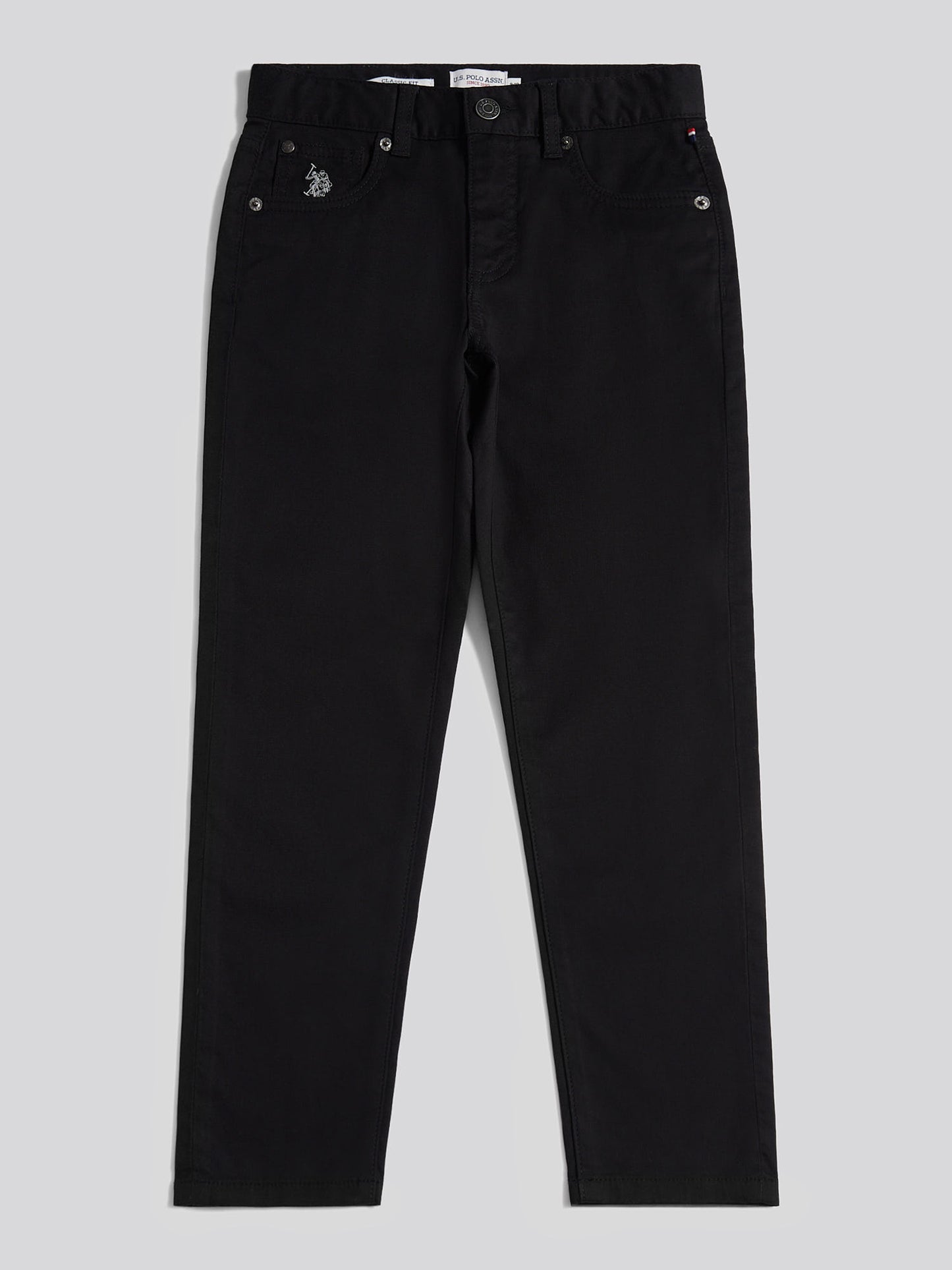Boys Bedford Cord 5 Pocket Trouser in Black